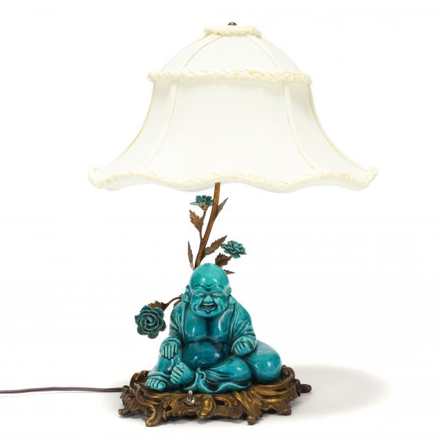 ORMOLU MOUNTED TURQUOISE GLAZED 349446