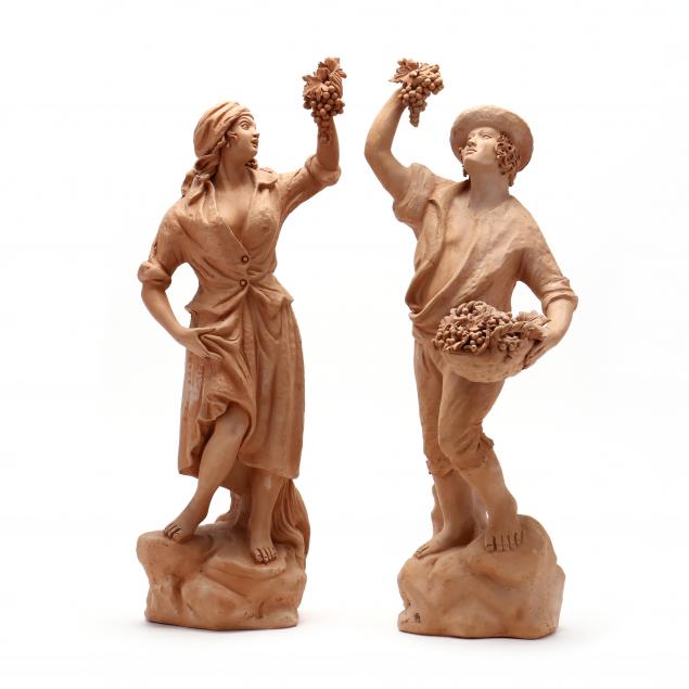 PAIR OF ITALIAN TERRA COTTA FIGURINES