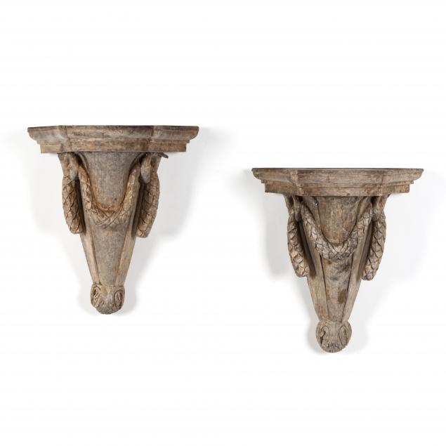 PAIR OF ANTIQUE CONTINENTAL CARVED 349462