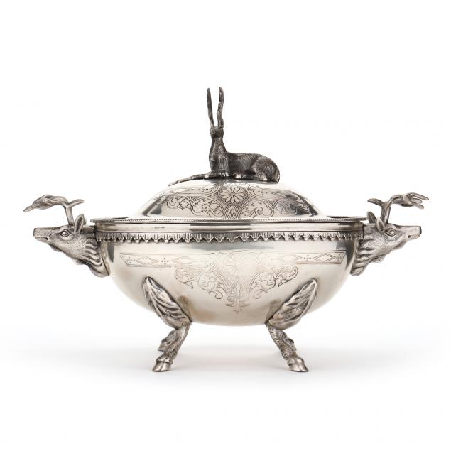 CONTINENTAL STAG TUREEN WITH COVER