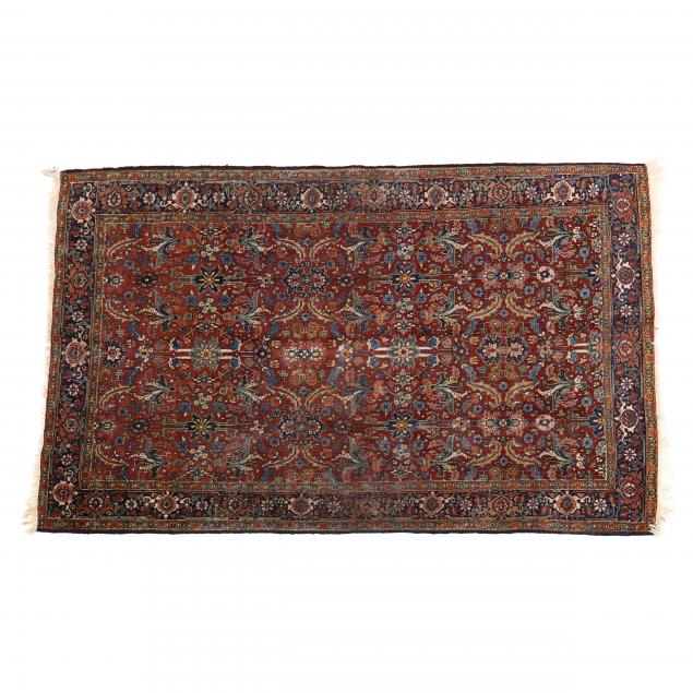 PERSIAN RUG Rust field with allover 3494c4