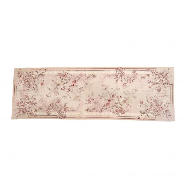 NEEDLEPOINT RUG With allover floral