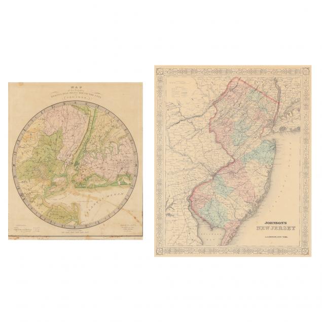 19TH CENTURY MAPS OF THE NEW YORK