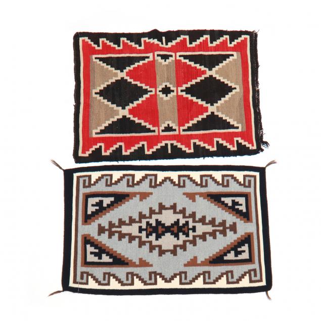 TWO NAVAJO AREA RUGS One contemporary 3495e9