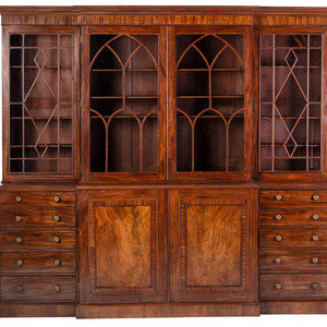 An English Mahogany Breakfront 3495f1