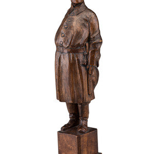 A German Carved Wood Figure of