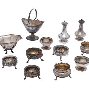 Twelve American Silver Table Wares 19th 20th 349688