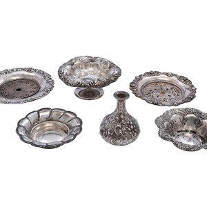 Six American Silver Table Wares Early 349689