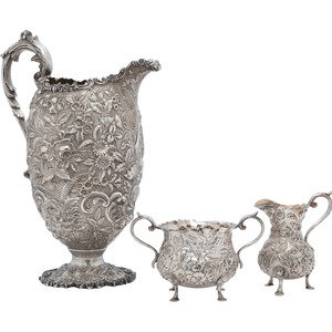 Three American Silver Repousse 349680