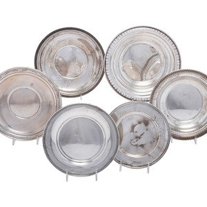 Six American Silver Serving Dishes