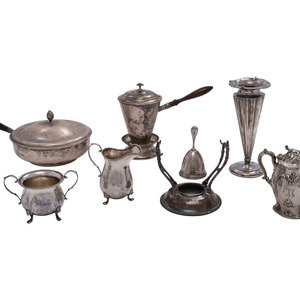 Eight American Silver Table Wares Late 34968c