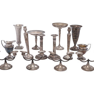Fourteen Weighted Silver Table 34968d