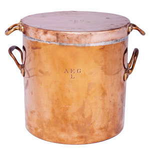 An English Copper Stock Pot with 34969a