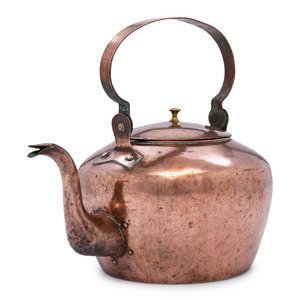 A Signed American Copper Tea Kettle
George