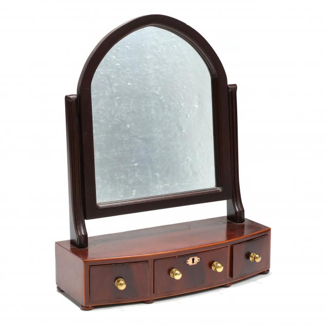 ANTIQUE ENGLISH MAHOGANY DRESSING MIRROR