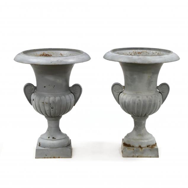 PAIR OF LARGE GRECIAN STYLE CAST 34975a