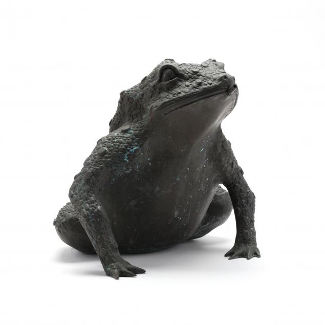 BRONZE TOAD FOUNTAIN HEAD SCULPTURE 349760