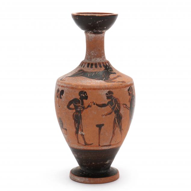 CLASSICAL GREEK BLACK FIGURE LEKYTHOS 3497bd