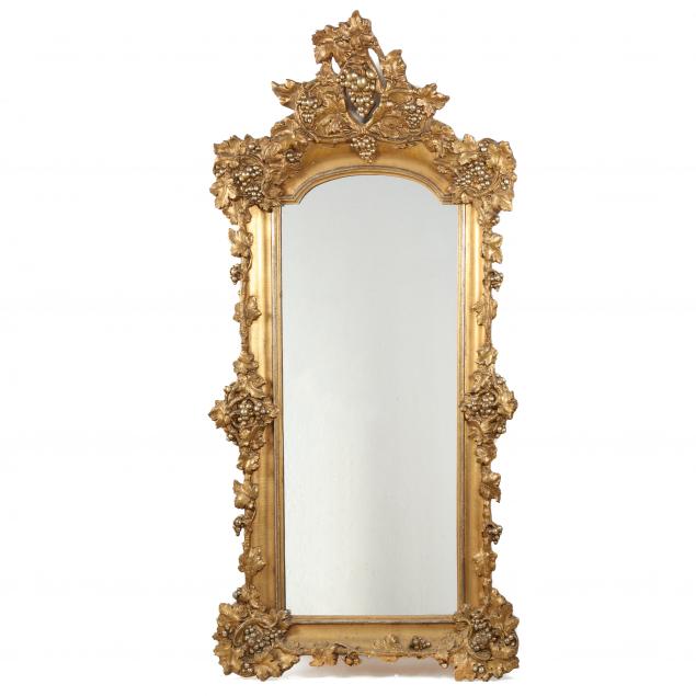 ANTIQUE GILTWOOD PIER MIRROR WITH