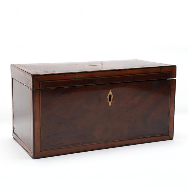 GEORGIAN MAHOGANY TEA CADDY England  349804