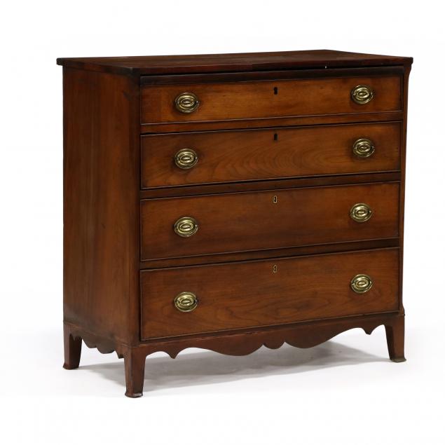 SOUTHERN FEDERAL WALNUT CHEST OF