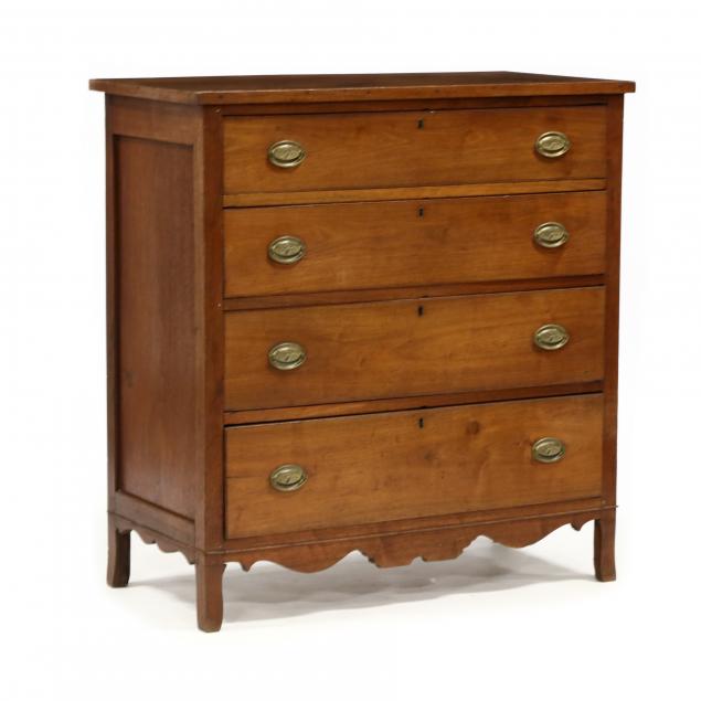 SOUTHERN FEDERAL WALNUT CHEST OF