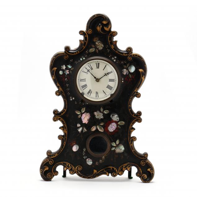 AMERICAN INLAID MANTEL CLOCK Mid 19th 349837