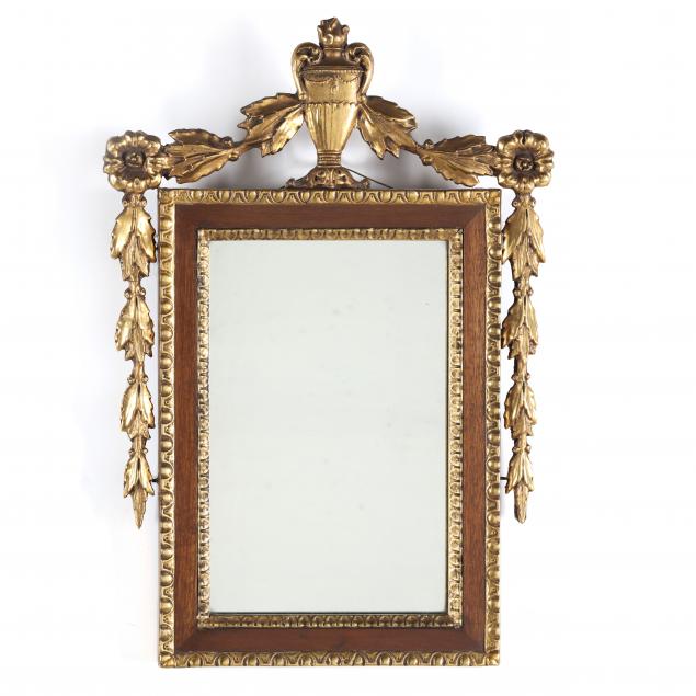 SMALL FEDERAL CARVED AND GILT MIRROR 349892