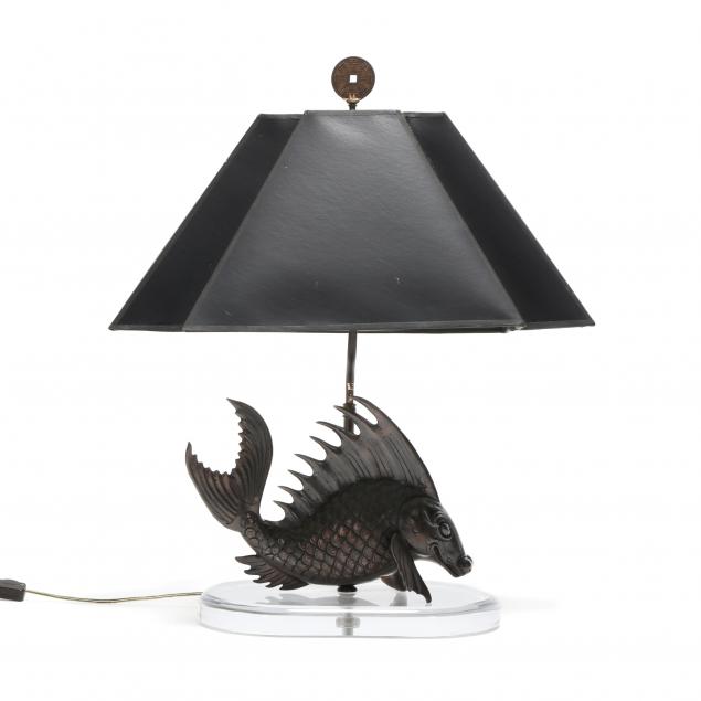 CHINESE STYLE BRONZE FISH TABLE 3498d9