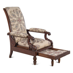 A Mahogany Reclining Armchair with 3498e6