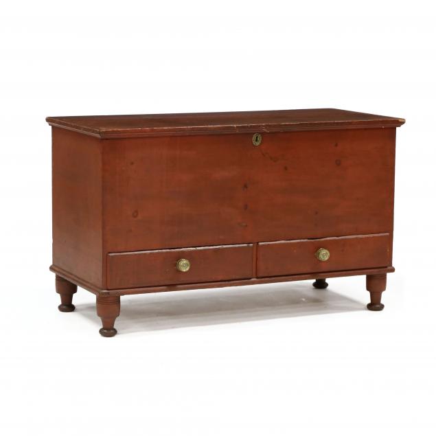 NEW ENGLAND PAINTED BLANKET CHEST 349906