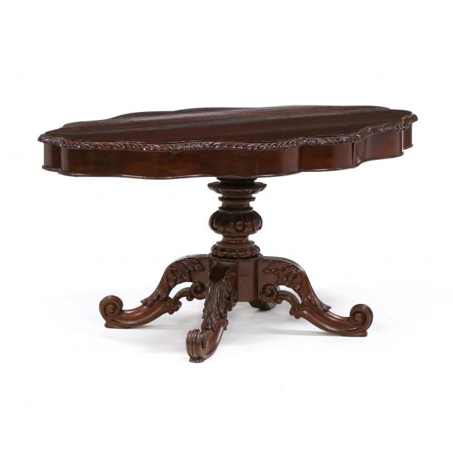 AMERICAN ROCOCO STYLE CARVED ROSEWOOD