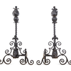 A Pair of Baroque Style Wrought 349914