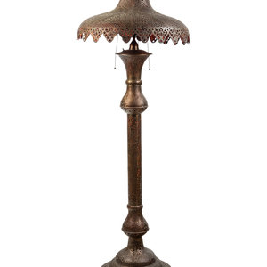 A Middle Eastern Metal Floor Lamp
First