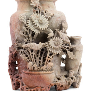 A Chinese Carved Soapstone Vase 349990