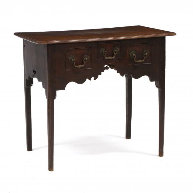 GEORGE III OAK LOWBOY Circa 1800,