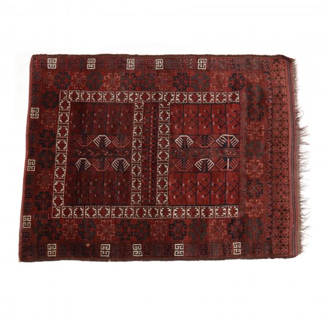 TURKOMAN AREA RUG Wool foundation  349a0b