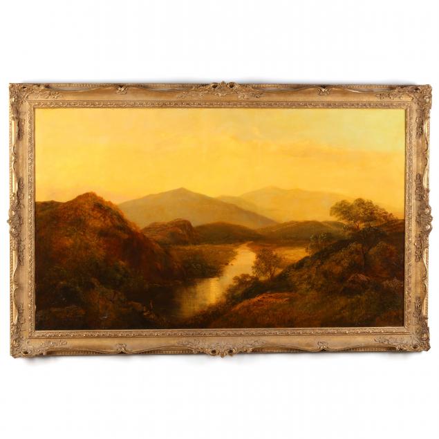 ENGLISH LANDSCAPE OF A RIVER VALLEY 349a13