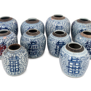 10 Chinese Blue and White Porcelain