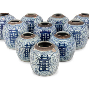 10 Chinese Blue and White Porcelain