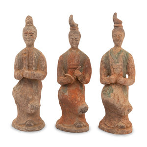 Three Chinese Pottery Figures of 349b2c