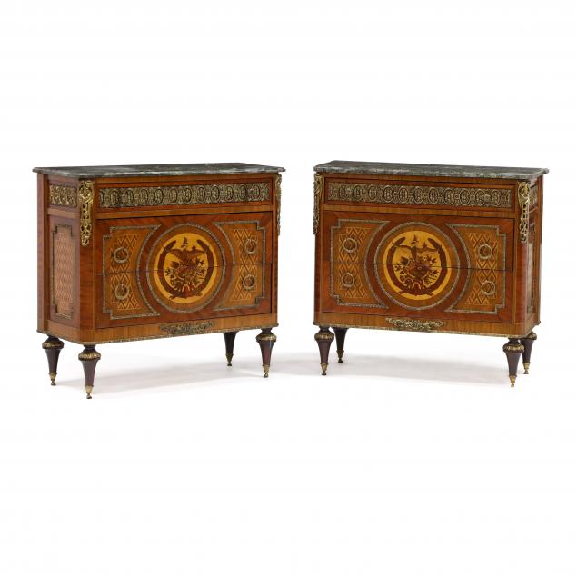 PAIR OF FRENCH EMPIRE STYLE MARBLE 349b31