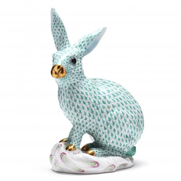 LARGE HEREND PORCELAIN RABBIT #5334,