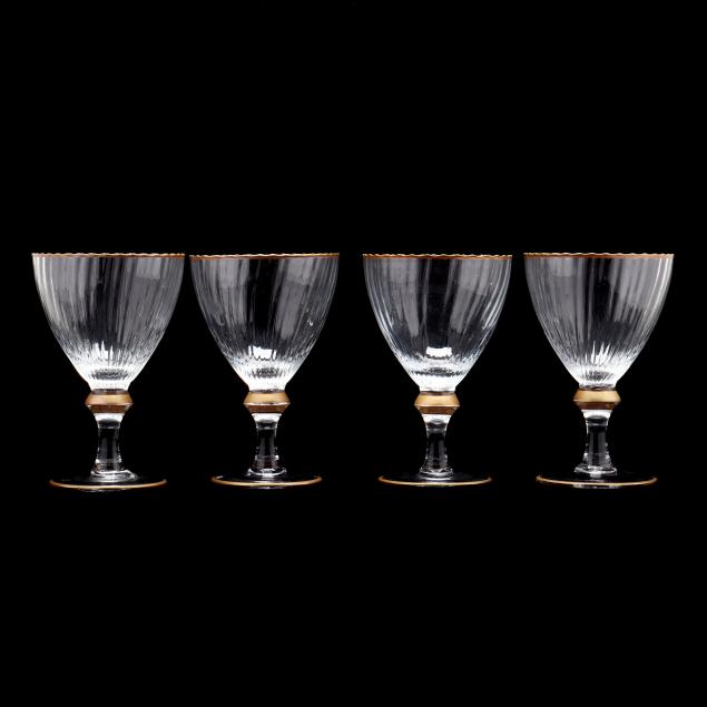 FOUR LARGE ITALIAN GILT BLOWN GLASS 349b9e