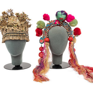 Two Chinese Miao Lady's Headdresses
20th