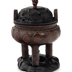 A Chinese Bronze Incense Burner Late 349bf8