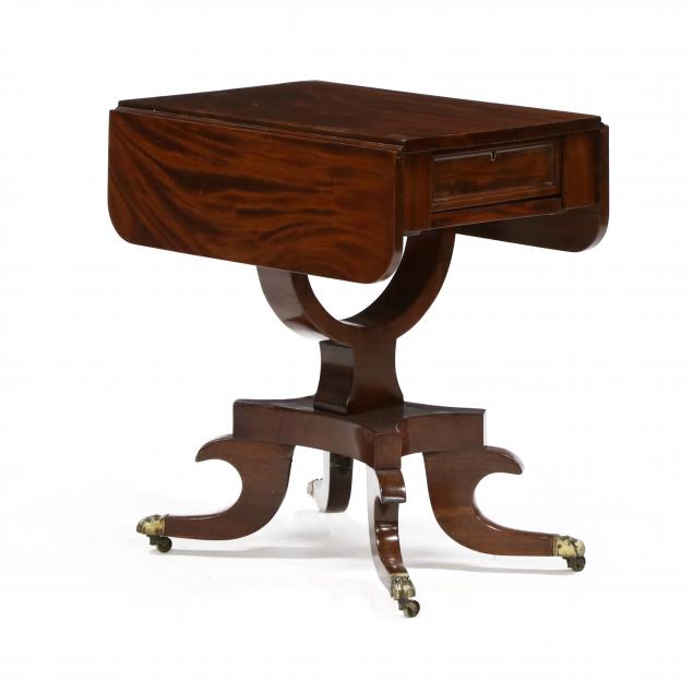 AMERICAN CLASSICAL MAHOGANY SEWING