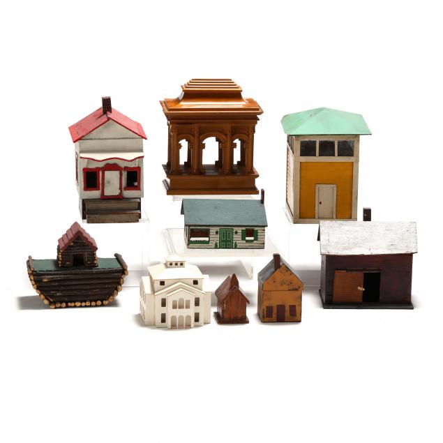 COLLECTION OF NINE MODEL BUILDINGS 349c1f
