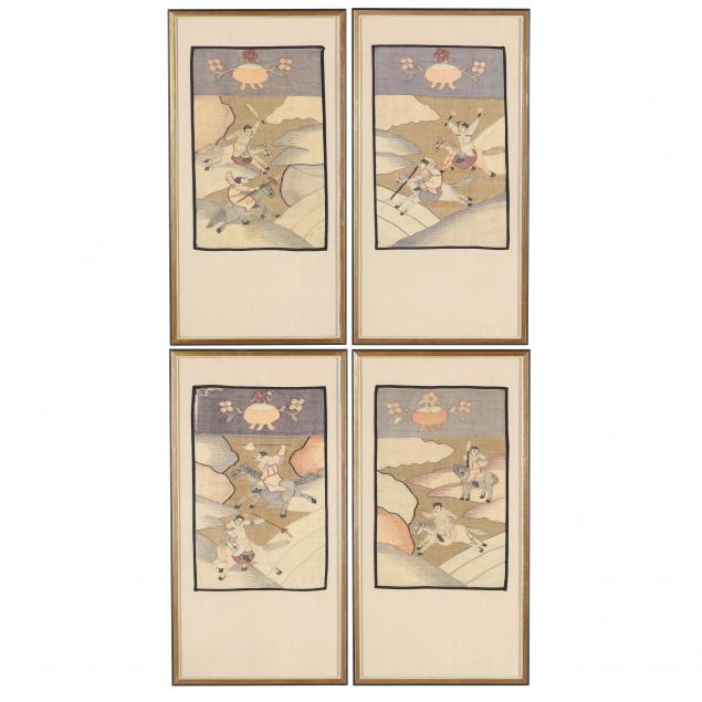 A SET OF FOUR FRAMED CHINESE KESI 349c5c