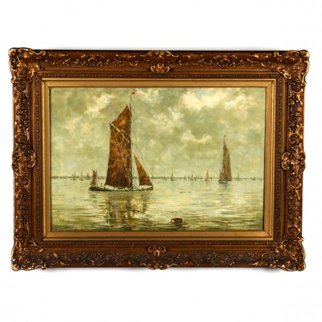 AN ANTIQUE ENGLISH SCHOOL MARITIME 349c85